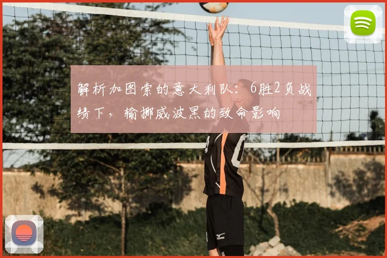解析加图索的意大利队：6胜2负战绩下，输挪威波黑的致命影响